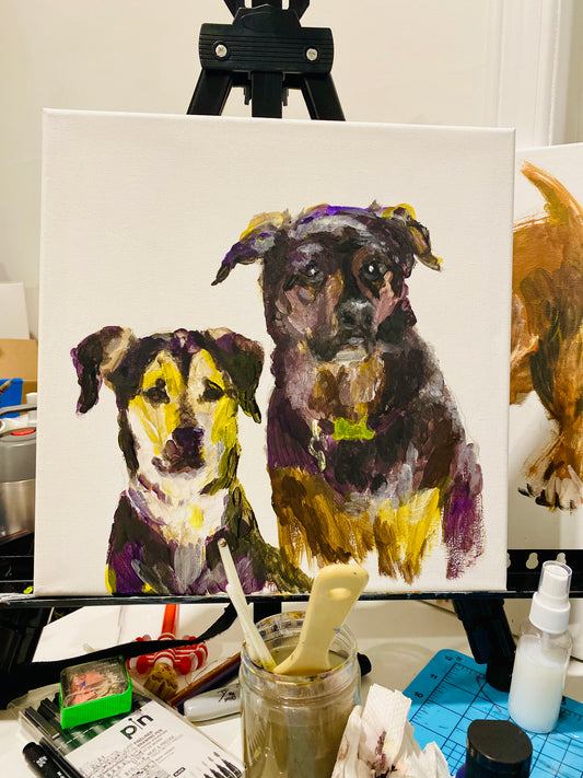 Customize Pet Portrait 30 x30cm