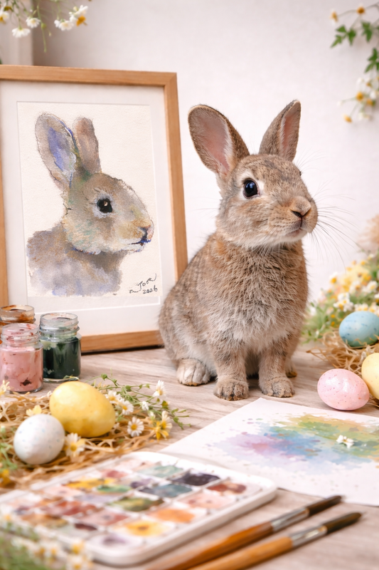 Custom Pet Portrait Postcard | Original Watercolor Animal Art (4x6 inches)