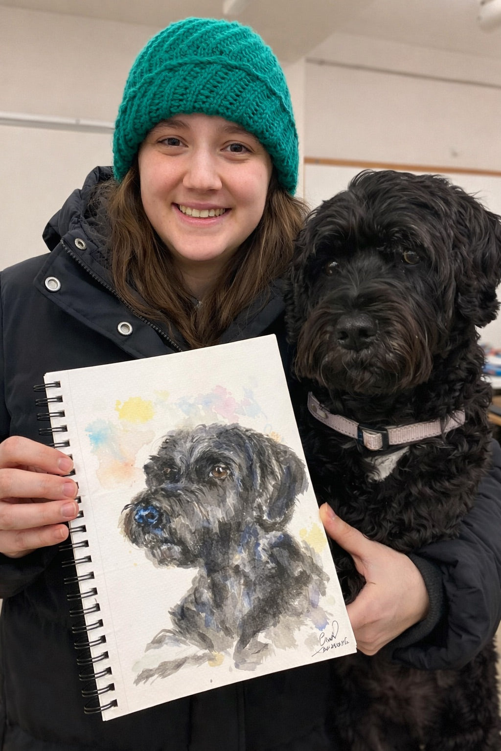 Customize Owner and Pet Portrait in Water Color