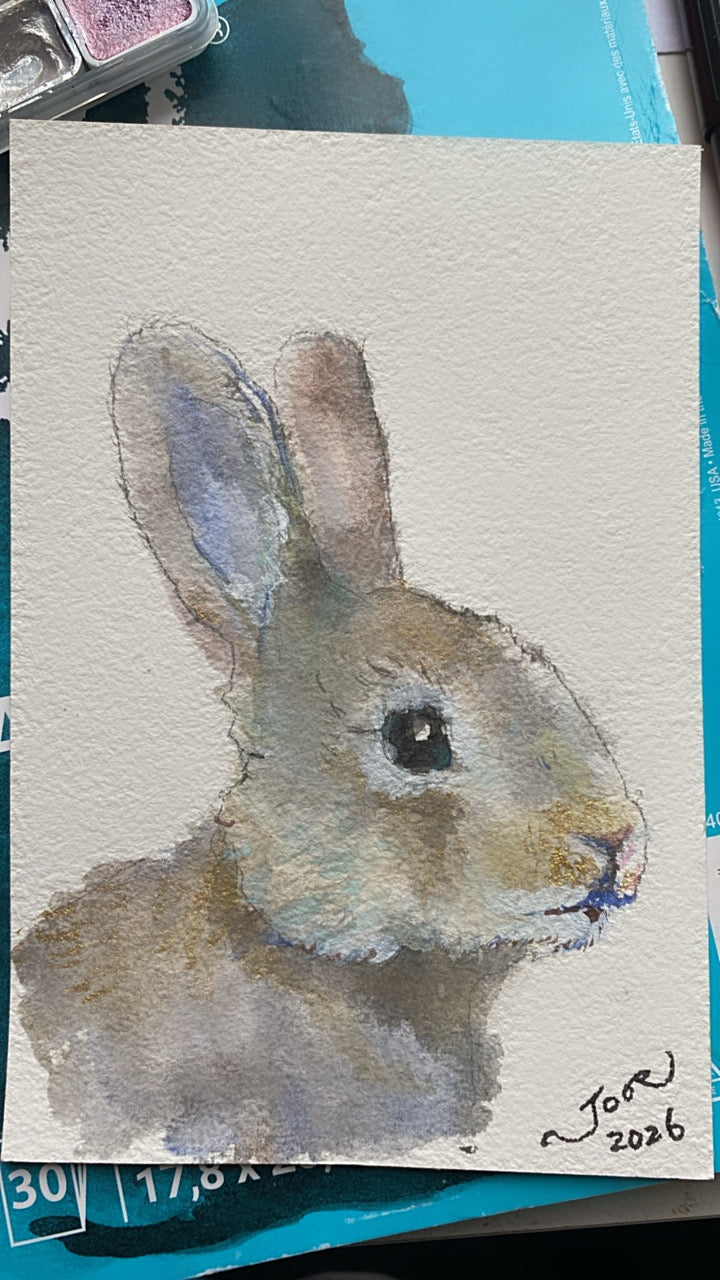 Custom Pet Portrait Postcard | Original Watercolor Animal Art (4x6 inches)