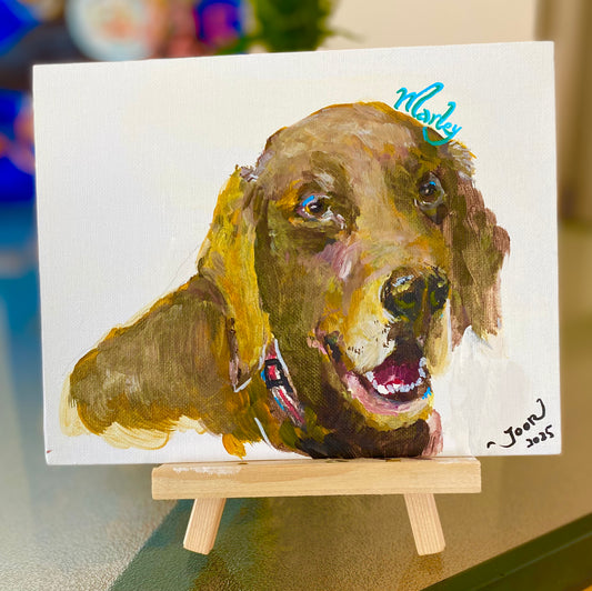 Customize Pet Portrait Mini Canvas Set