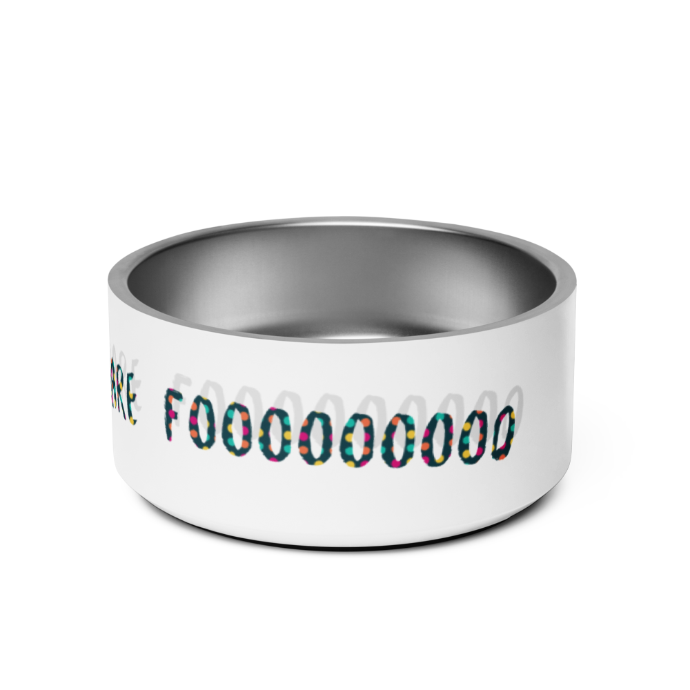 Furry Friend Doesn't Share Food Pet bowl